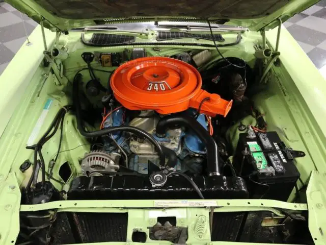 1973 dodge challenger rallye 59373 miles pale green coupe 340 v8 4 speed manual