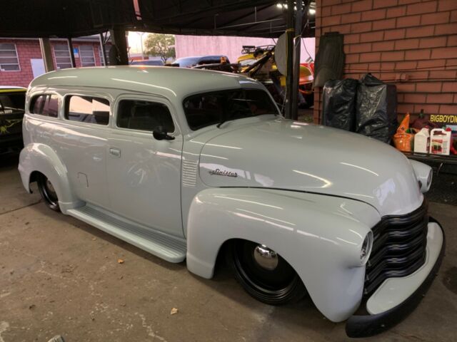 1950 chevrolet suburban pro touring a/c heat fully restored air ride low reserve