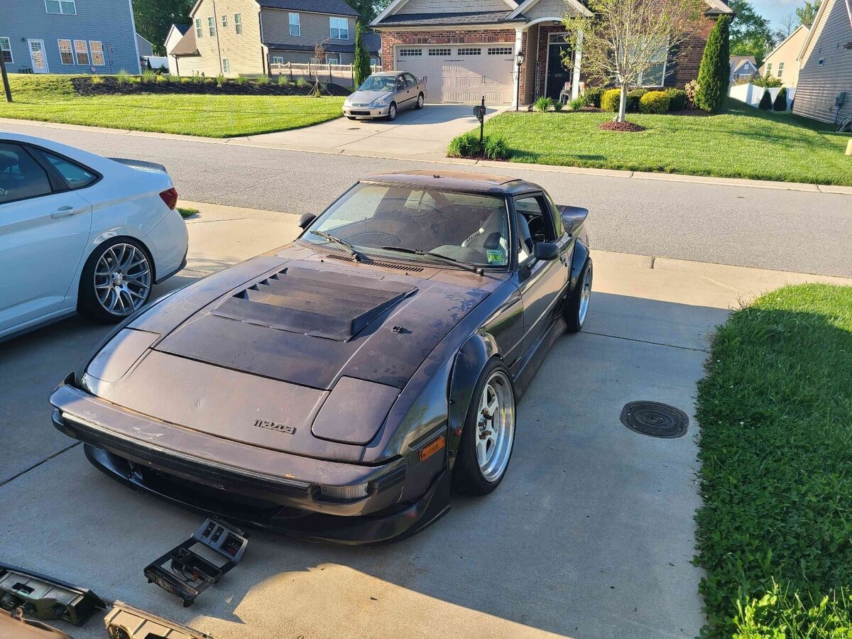1985 mazda rx-7 coupe grey gsl