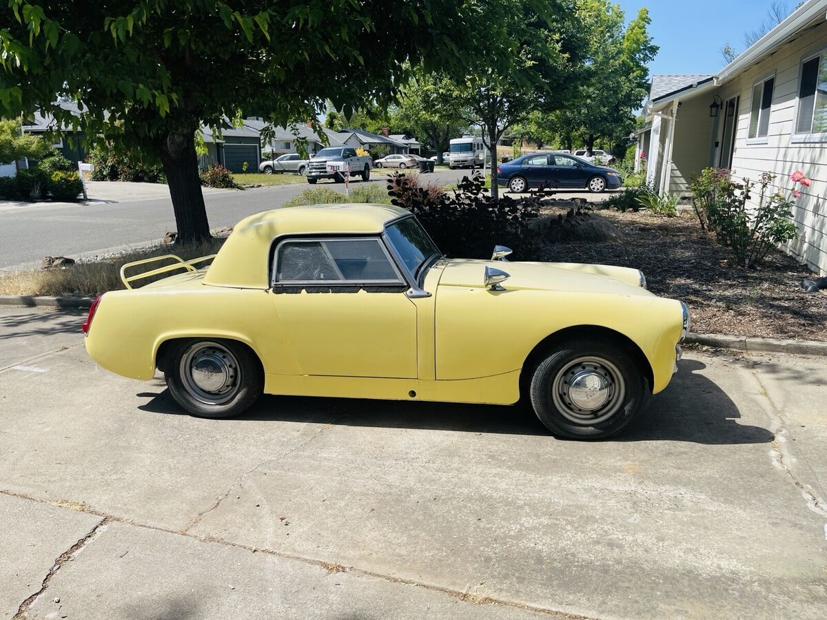 1963 austin sprite yellow healey mkii