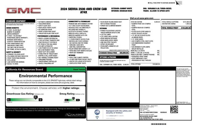 2024 gmc sierra 2500 at4x