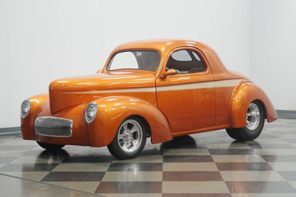 1941 willys coupe street rod atomic orange 1693 miles