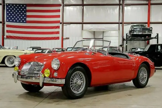 1958 mg mga 27719 miles red convertible 4-cylinder 4-speed manual
