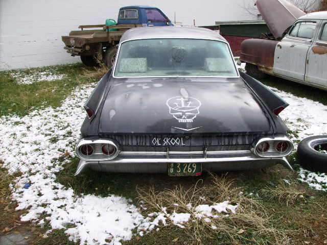 (2) 1961 cadillac devile one pink, one black, rat rod, restoration, cool cars