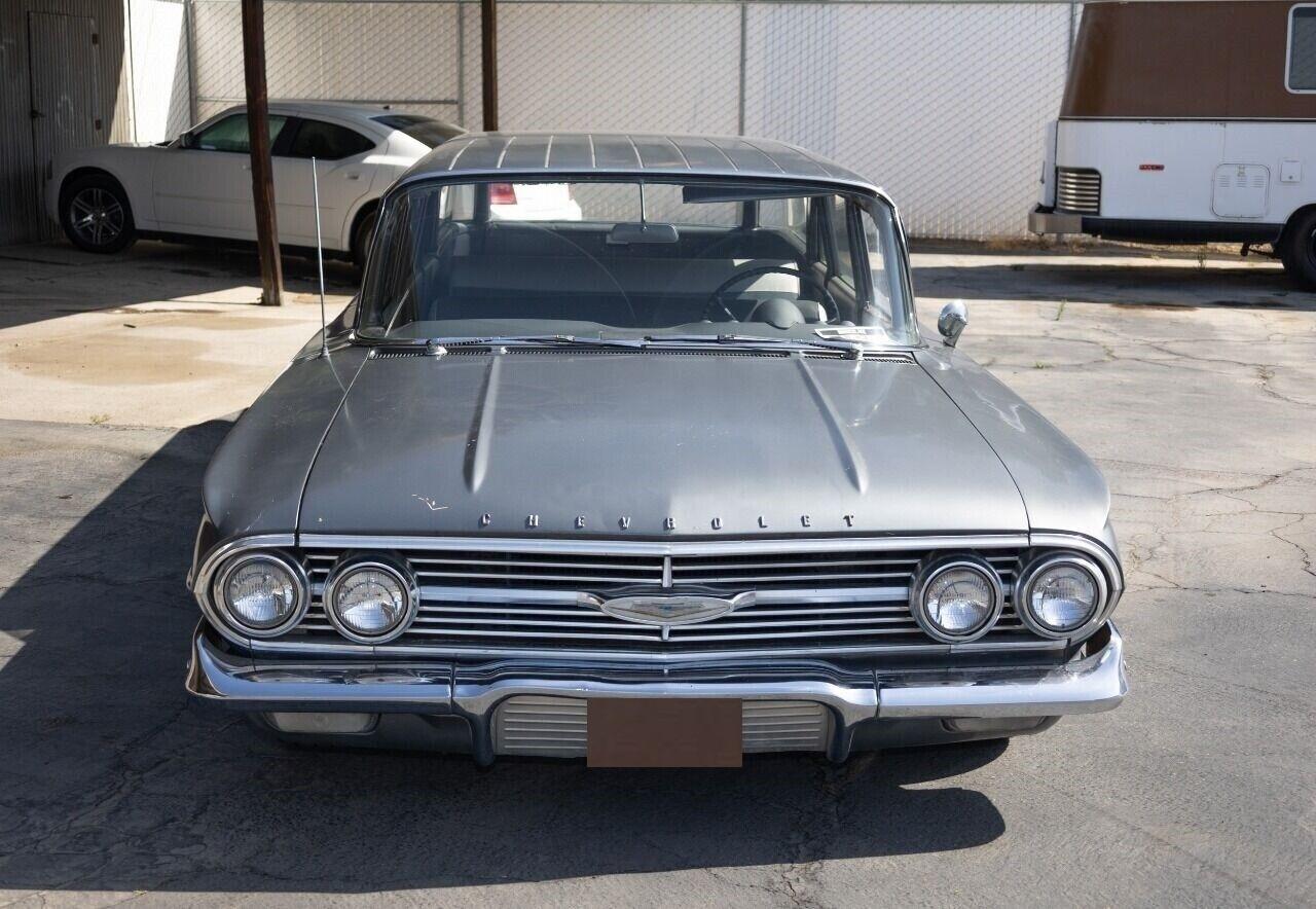 1960 chevrolet brookwood 32998 miles gray wagon v8 manual