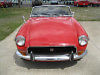 1970 mg b roadster with chrome bumpers
