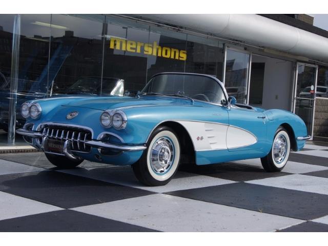 1959 chevrolet corvette roadster - tasco turquoise, 4 speed, excellent driver!