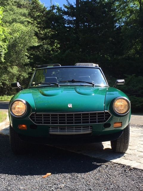 1984 fiat spider pininfarina azzurra