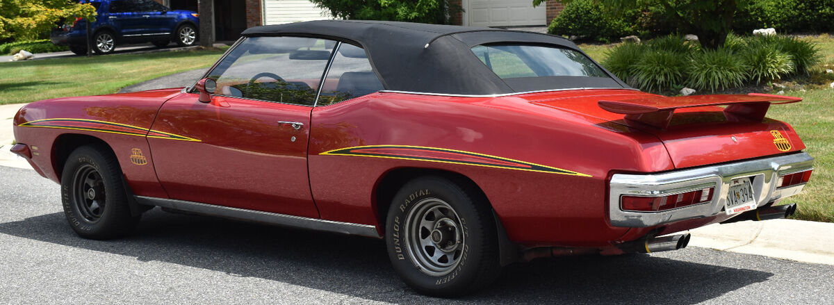1971 pontiac gto convertible 400 cu in auto 2 owners last year 1 of 660