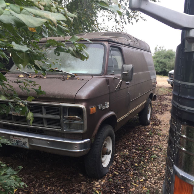 1979 gmc vandura 35 4x4 1 ton factory camper conversion