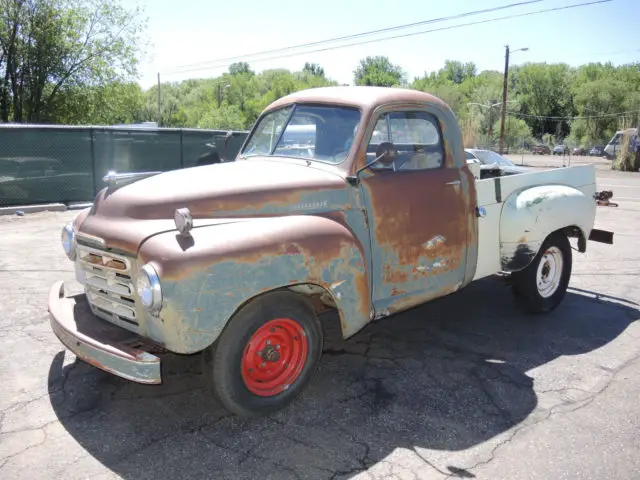 1951 studbaker pickup truck 2r5 c-cab r-series stude 1/2 ton climatizer project