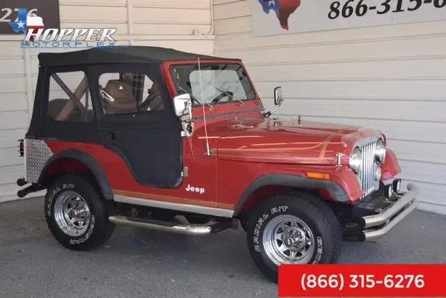 1982 jeep cj 4wd cj5 59962 miles red other 6 manual