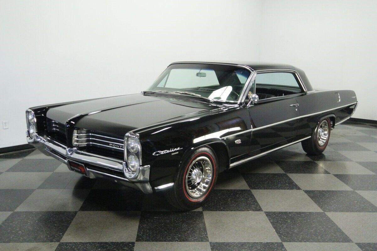 1964 pontiac catalina full size black coupe tri power v8