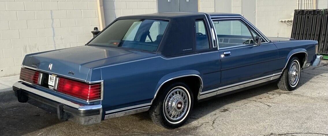 1987 mercury grand marquis coupe blue ls