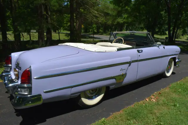 1954 lincoln capri convert., 24k orig. mi. beautiful restored condition. (video)
