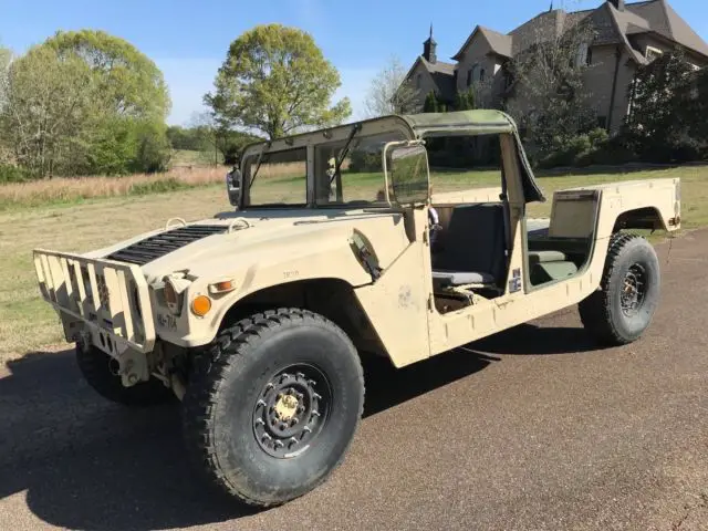 1992 am general m998 hummer hmmwv 4 seat soft top with truck body