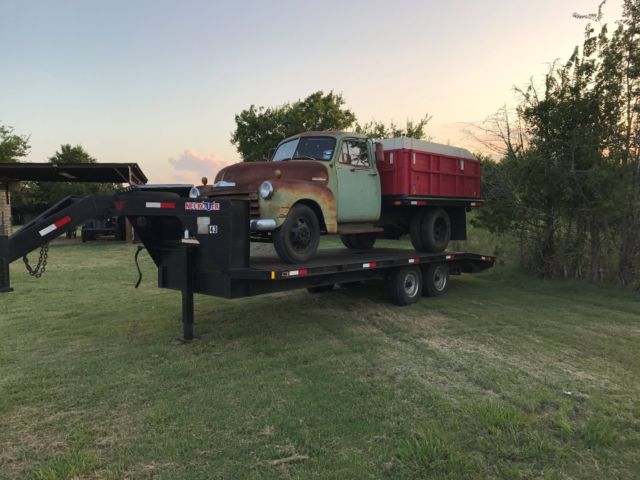 1951 chevrolet 3800 truck - timpte dump bed