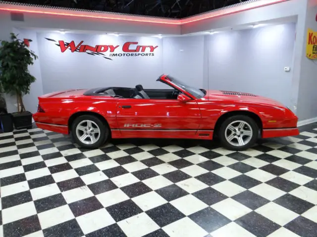 chevy camaro iroc-z convertible rare 5-spd 350 5.7 tpi 77k gorgeuos inside & out