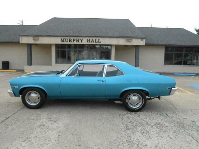 1968 chevrolet nova 41431 miles blue 0 4 speed manual