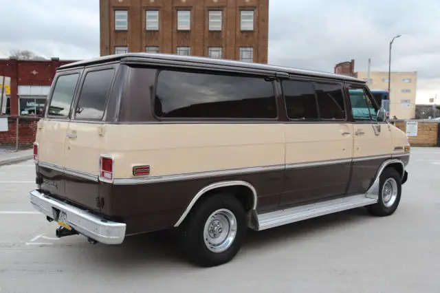 amazing chevy beauville sport van 23k old school vintage time~warp camper wagon