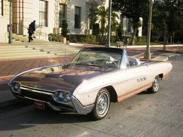 fully restored 1963 thunderbird sports roadster. original “m” series carburetion