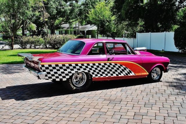 1964 chevrolet nova pro street with magenta pearl paint