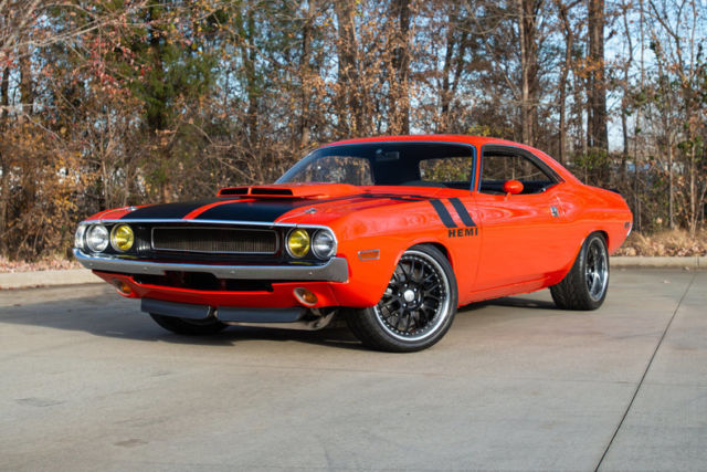 1970 dodge challenger hemi orange hardtop 528 hemi v8 5 speed manual