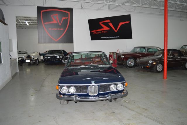 1973 bmw 3.0 cs blue great deal!