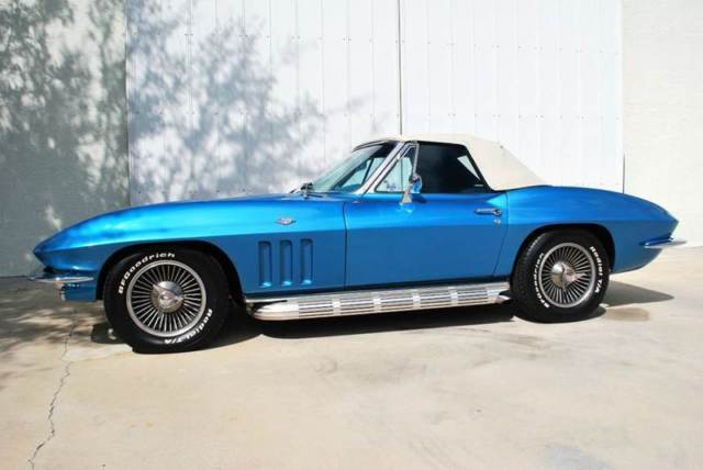 327-350hp side-pipes knock off wheels 2 tops teak wheel nassau blue-white blue