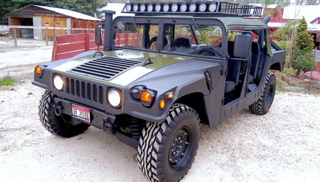 1988 humvee h1 hmmwv diesel titled & licensed hummer 4x4 scout bronco fj 6.6