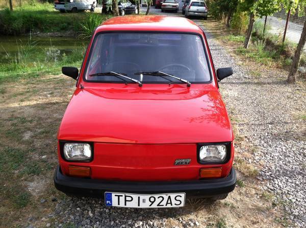 fiat 126 1990, cherry red, black, leather interior, in chantilly, va from poland