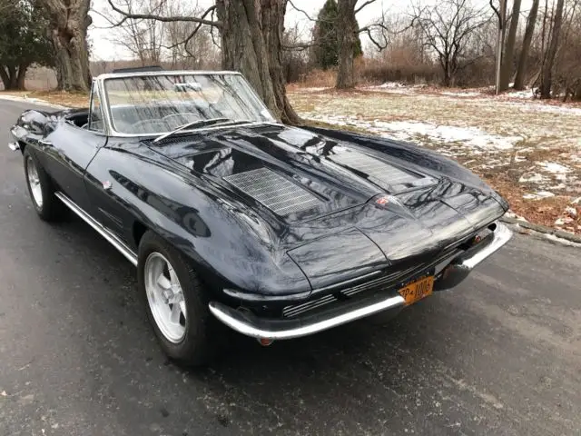 1963 corvette pro tour daytona blue 327 convertible