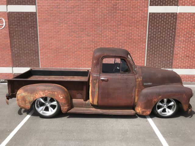 no reserve 1952 chevrolet 3100 cammed slammed patina hot rod c10 f100 rat