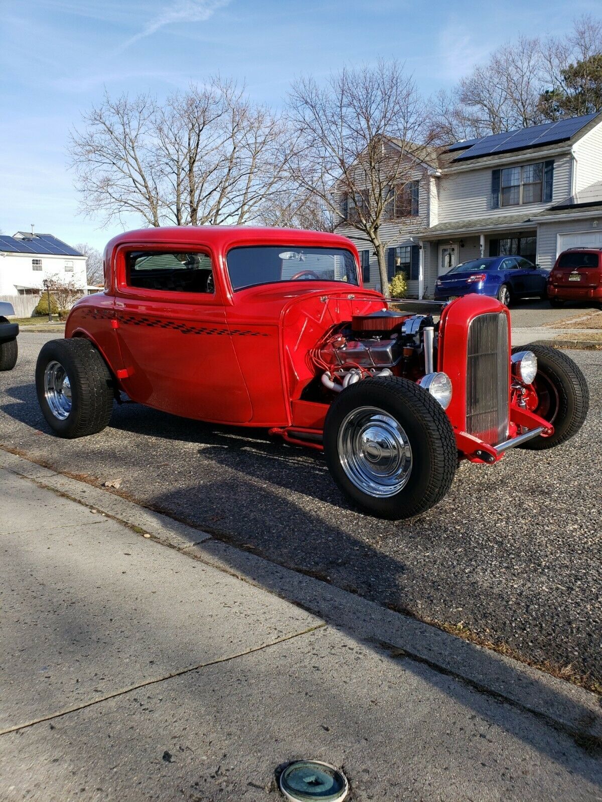 1932 ford 3-window coupe street rod " deuce coupe " hot rod chevy v8 automatic