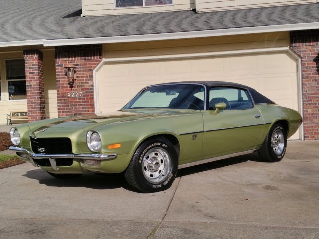 1972 chevrolet camaro ss v8 350ci matching # all original 1-owner 100% rust fee
