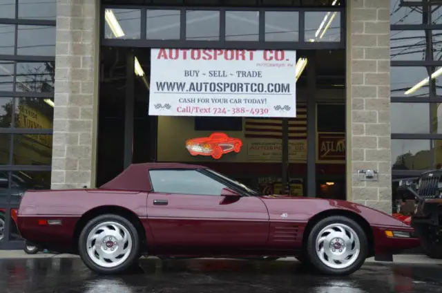 1993 chevrolet corvette convertible 40th anniversary ed. 6-speed manual 28056 mi