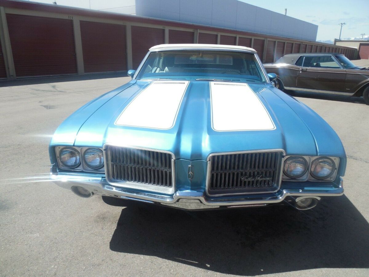 1971 oldsmobile cutlass supreme convertible, 350ci v8, new interior/top/paint