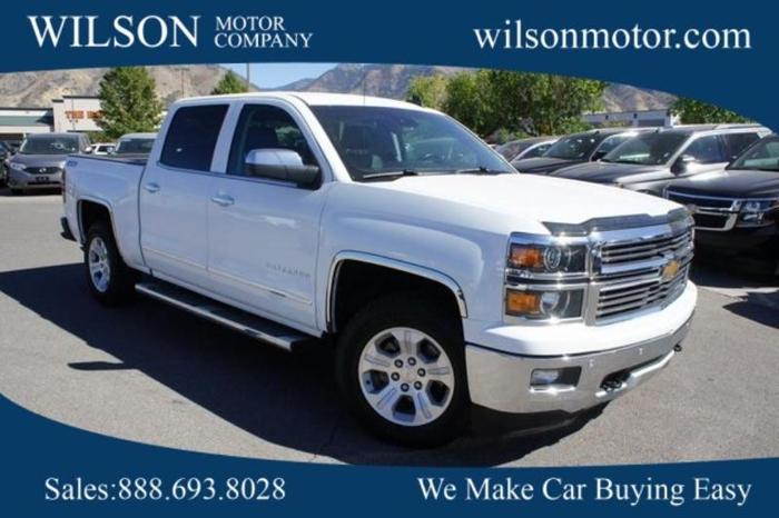 2015 chevrolet silverado 1500 ltz 4x4 ltz 4dr crew cab 5.8 ft. sb for sale in logan, utah