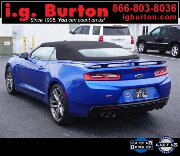 used 2018 chevrolet camaro ss convertible w/ 2ss seaford, de 19973 for sale in blades, delaware