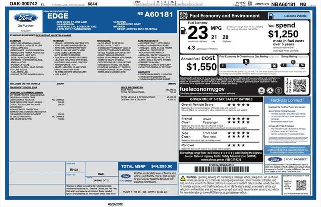 2022 ford edge st line