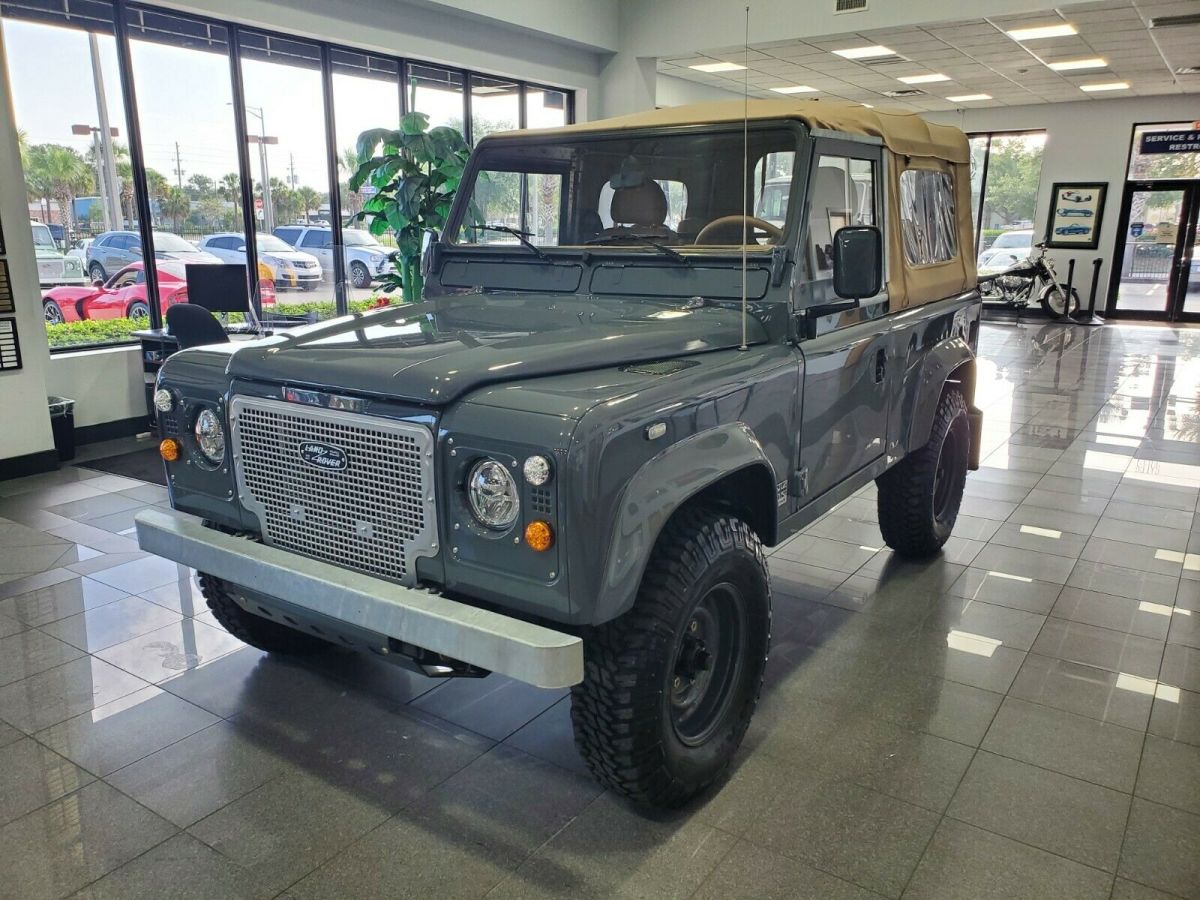 * 1991 land rover defender 90 soft top v8 * river house frame off restoration *