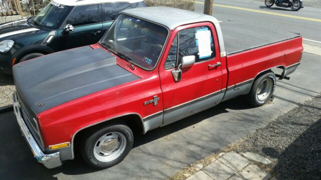 1984 chevy silverado 2wd shortbed roller no motor project drag lowered