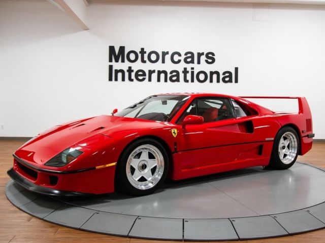 1992 ferrari f40 6620 miles rosso corsa 5 speed manual
