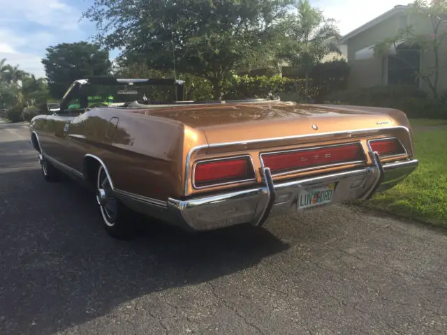 1971 ford ltd convertible bronze w white interior only 79,000 miles