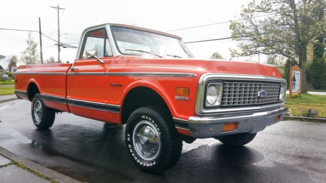 1972 chevrolet k-10 cheyenne super 4x4 custom deluxe silverado c10 k20 k30 gmc