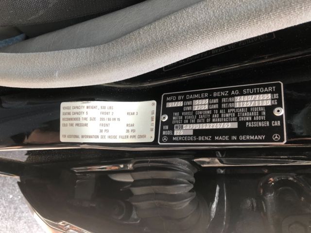 mercedes benz 1986 sel 560, less then 60k miles, original owner