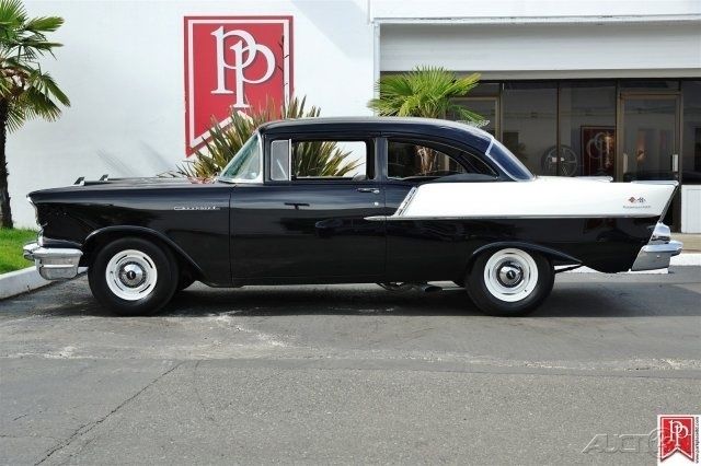 1957 chevrolet 150 'black widow' tribute is a must-see car. completely restored
