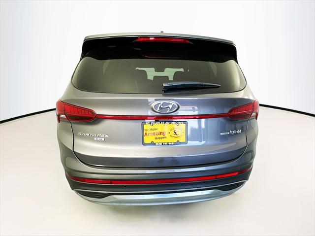 2022 hyundai santa fe hev blue