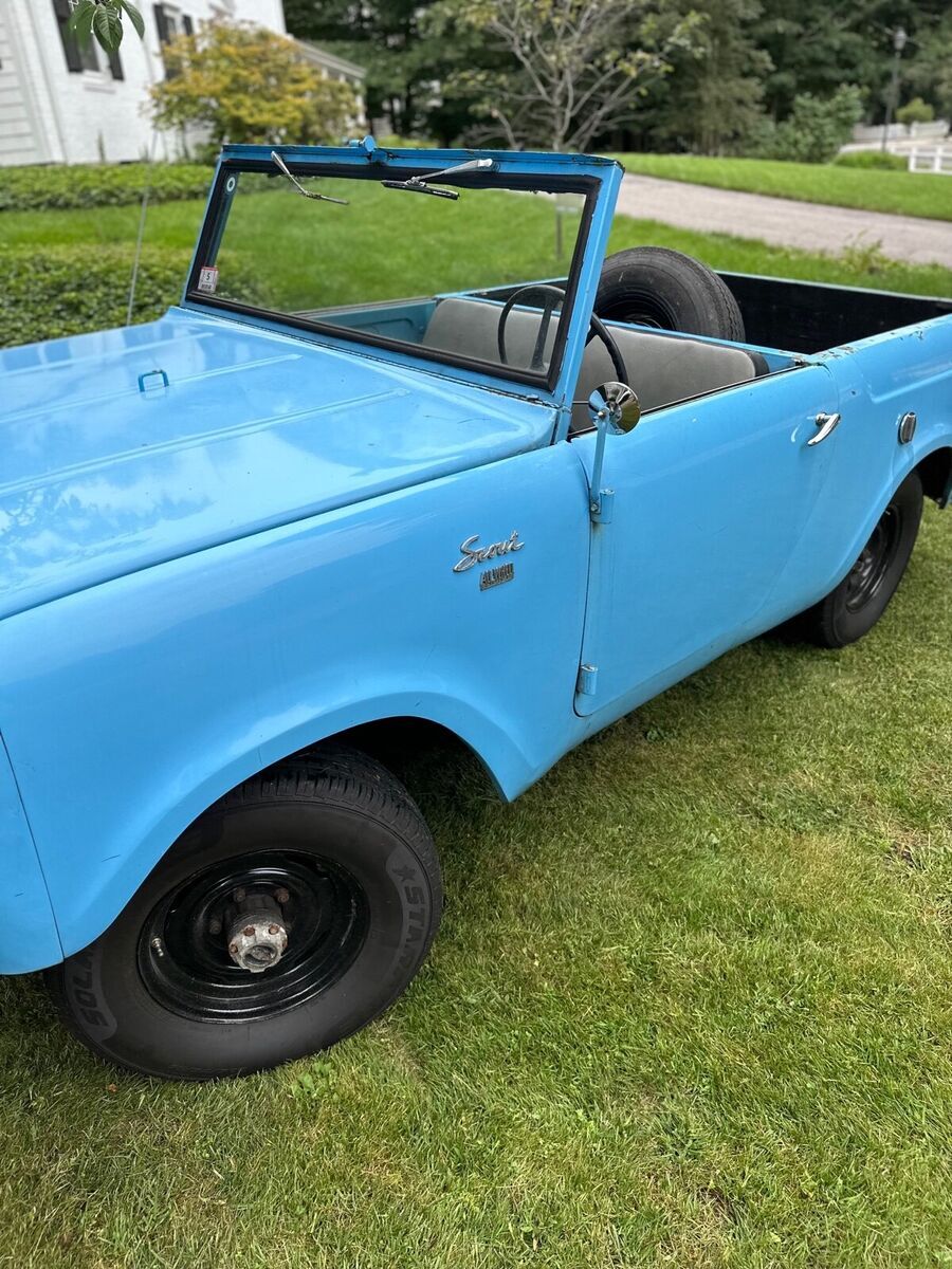1961 international scout 80 suv blue 4wd manual