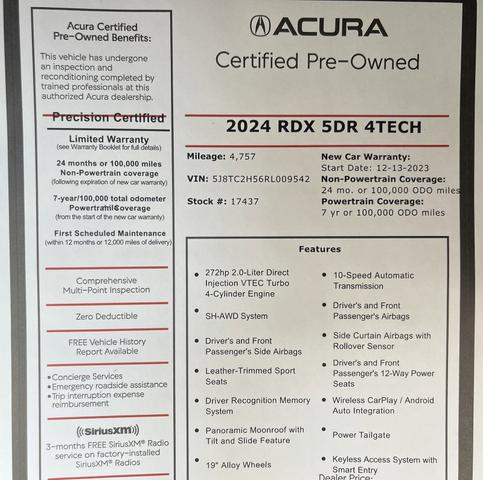 2024 acura rdx